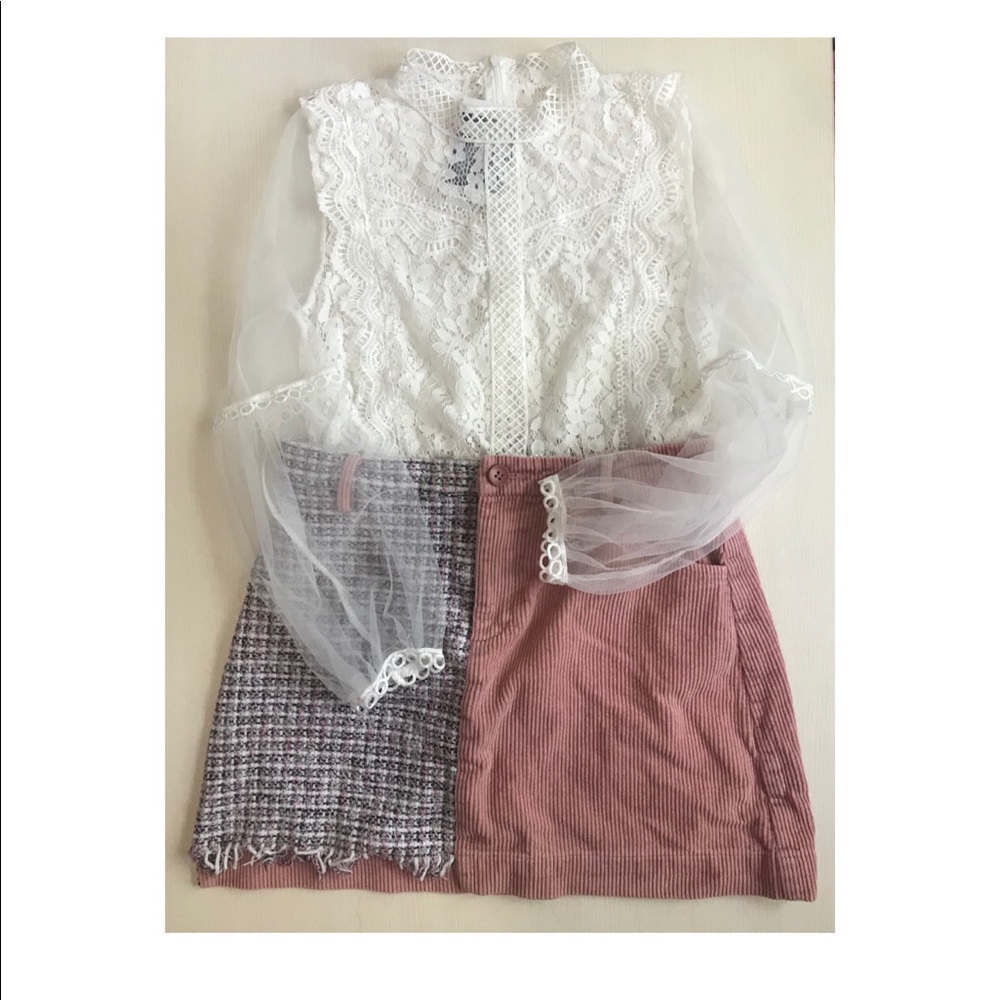 🤍Elegant White Lace Blouse🤍 fit size S to M - Picture 2 of 4